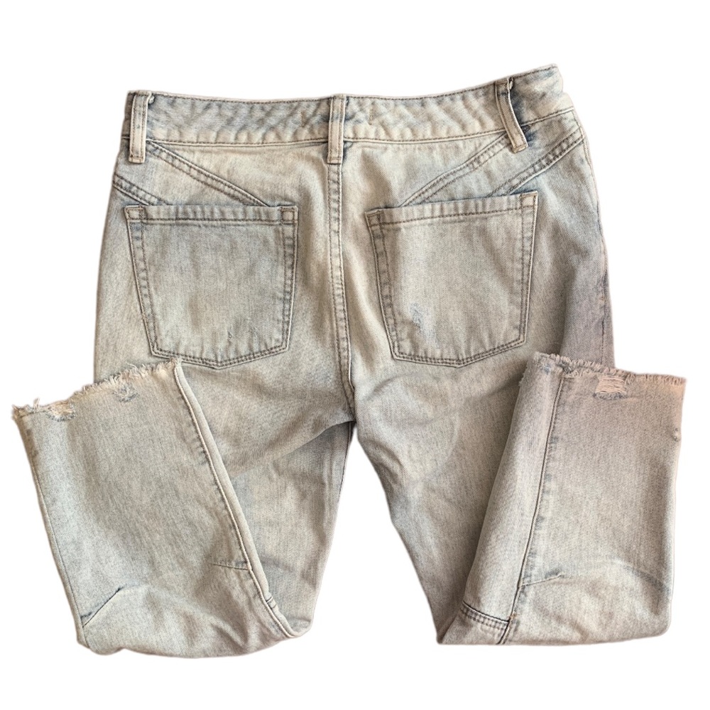 FP Free People Cropped Jeans Light Wash - Sz 26 - Denim - Pocket Detail